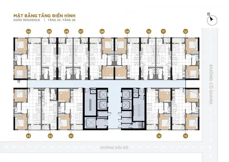Thiết kế thi công căn hộ chung cư Soho Residences